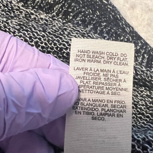 GARAGE Womens Black & White Knit Round Neck Pullover Sweater Size XS-S - Picture 7 of 10